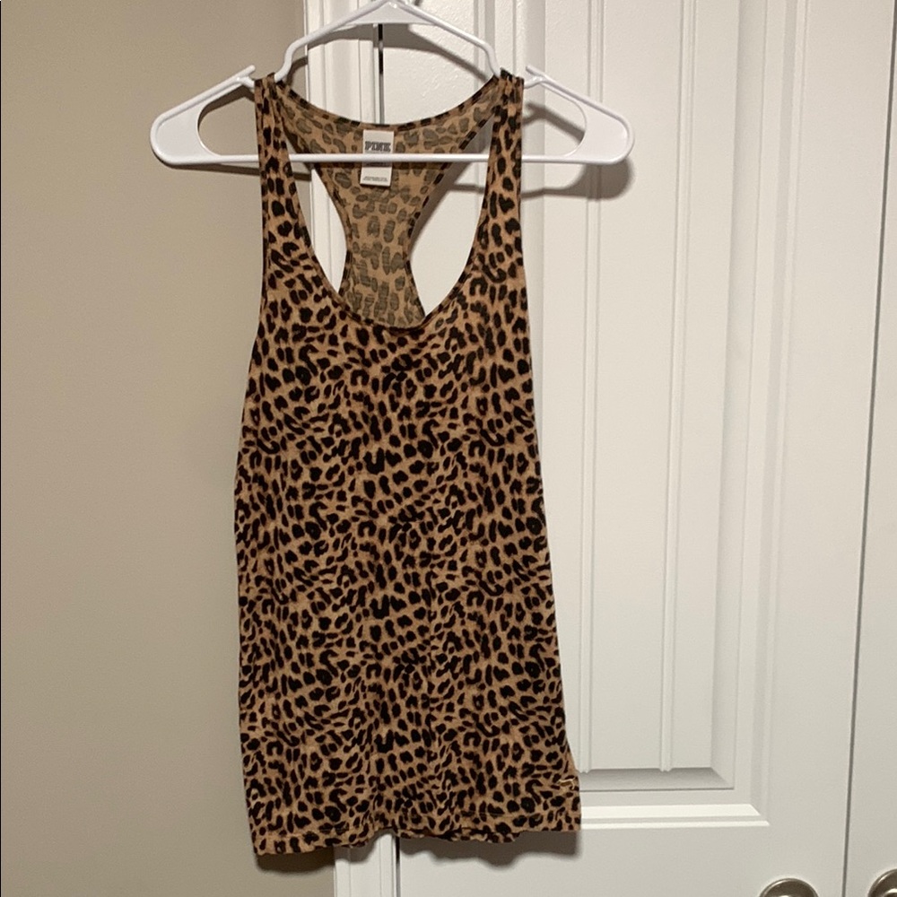 PINK Victoria's Secret Leopard Print Tank Top